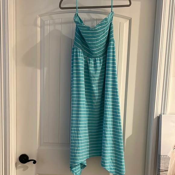 torrid Dresses & Skirts - Torrid Striped Smocked Strapless Handkerchief Dress sz 2X
